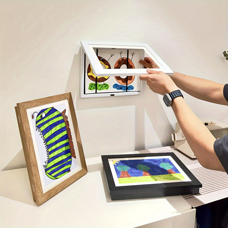 Vivolux | Digital Picture Frame Magnetic Wooden Wall Display 2
