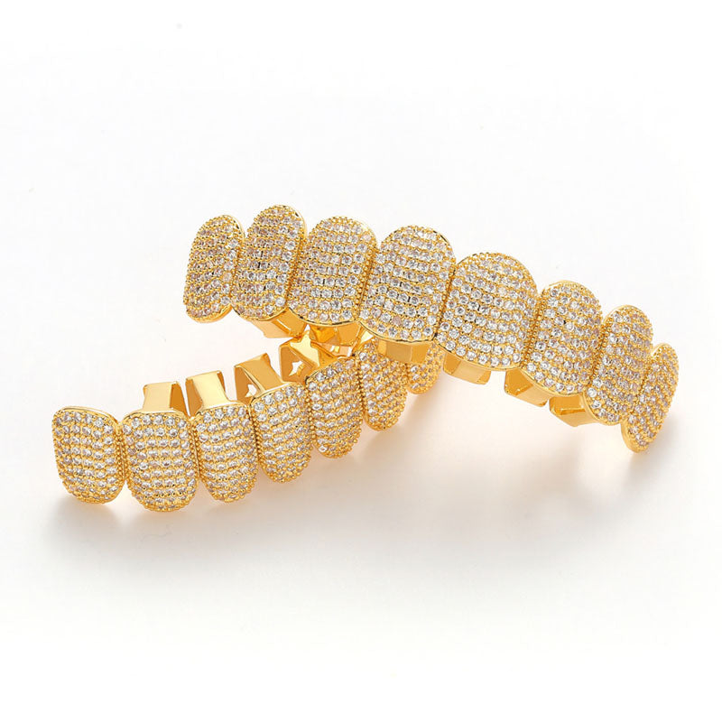 Flashy Hip Hop Grillz for Men Party Teeth - Fesara