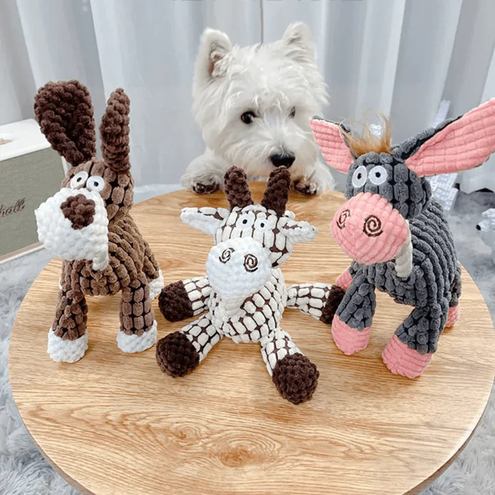 Vivolux | Plush Dog Toy Chew Set for Aggressive Play 2