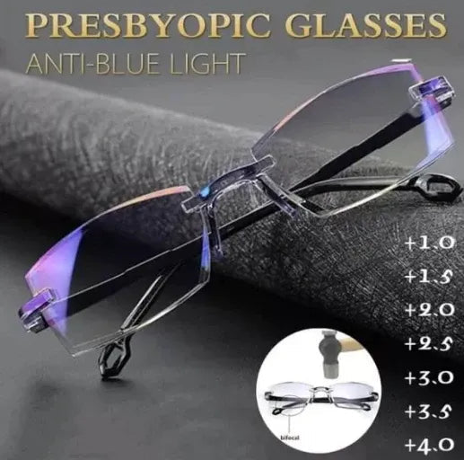 Vivolux | Progressive reading glasses with high hardness and anti-blue light filter for distance and near vision 1