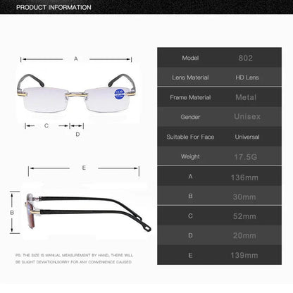 Vivolux | Progressive reading glasses with high hardness and anti-blue light filter for distance and near vision 4
