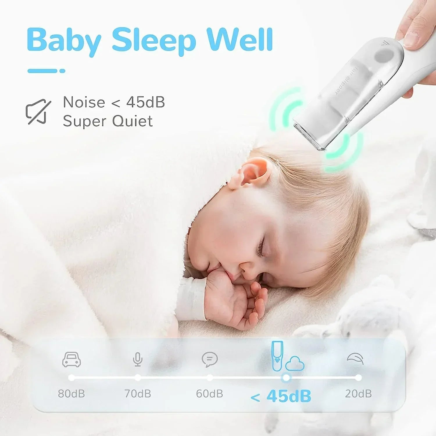 Vivolux | Ultra-Quiet Child-Friendly Vacuum Hair Trimmer 2