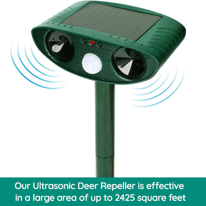 Vivolux | Waschbär Outdoor Ultrasonic Repeller - Solarbetriebener Ultrasonic Tier- und Schädlingabwehr - Befreien Sie sich innerhalb von 48 Stunden von Waschbären 2