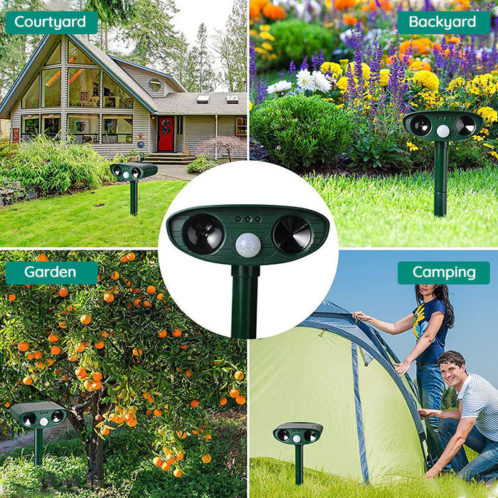 Vivolux | Waschbär Outdoor Ultrasonic Repeller - Solarbetriebener Ultrasonic Tier- und Schädlingabwehr - Befreien Sie sich innerhalb von 48 Stunden von Waschbären 3