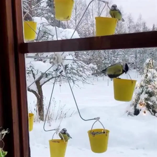 Colorful Bird Feeder Ferris Wheel Garden Station