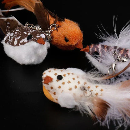 Fun Pet Toy - Interactive Feather Bird Teaser