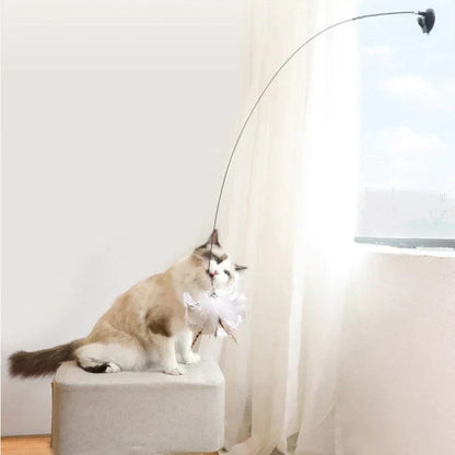 Fun Pet Toy - Interactive Feather Bird Teaser