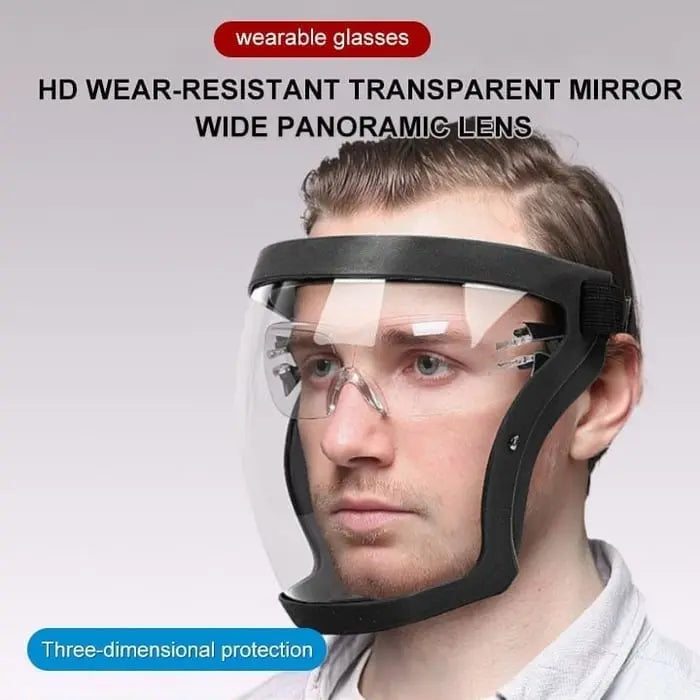 Clear Full Face Mask with Fog Free Protection