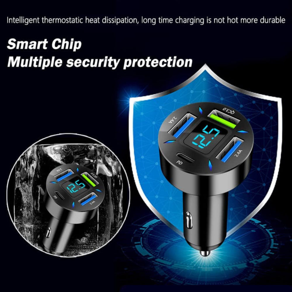 VoltCharge | Powerful Compact Dual USB Car Charger Adapter 6