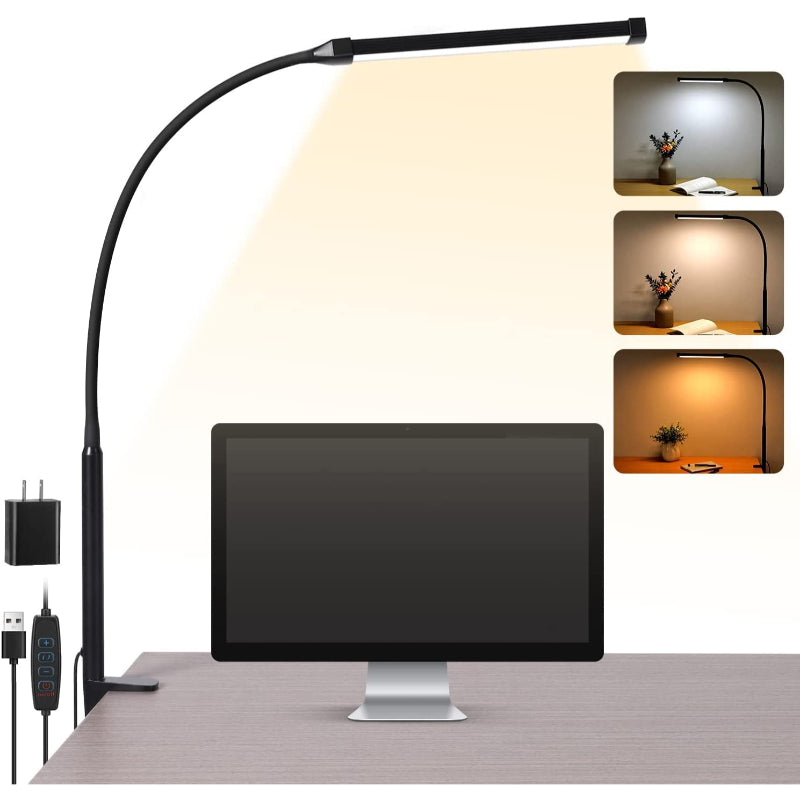 Bright Adjustable LED Desk Lamp with USB Port - Fesara