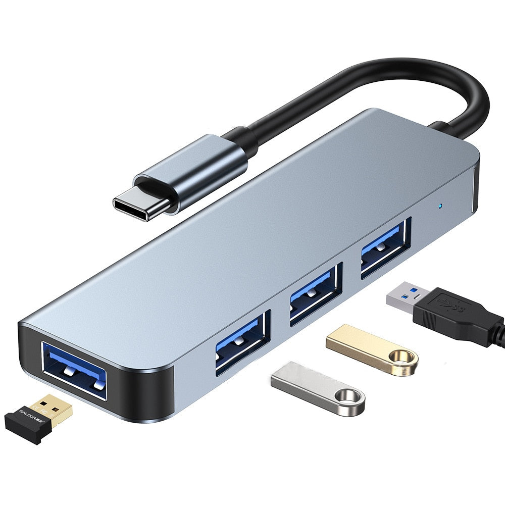 Portable USB-C Adapter with 4K HDMI and Quick Charge - Fesara