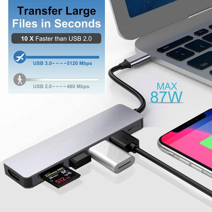 VortexHub | Versatile Compact USB-C Hub with 4K HDMI and Fast Charging 7