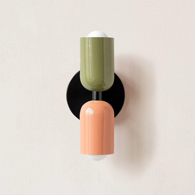 Contemporary Dual Head Wall Lamp