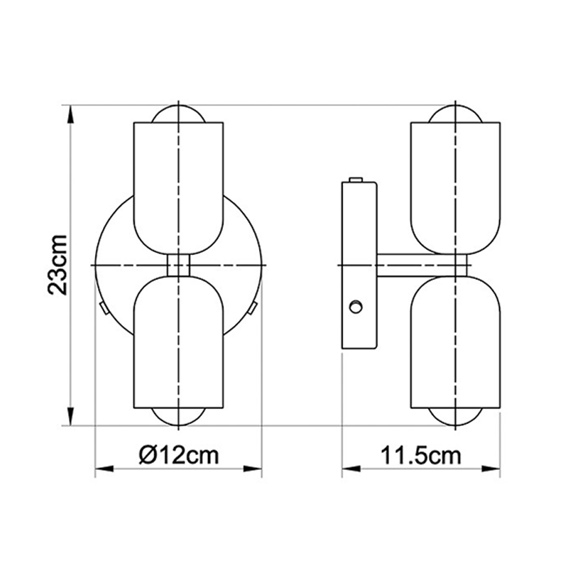 Classic Double Head Adjustable Wall Lamp