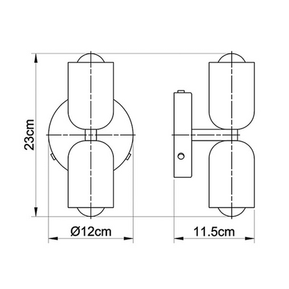 Classic Double Head Adjustable Wall Lamp
