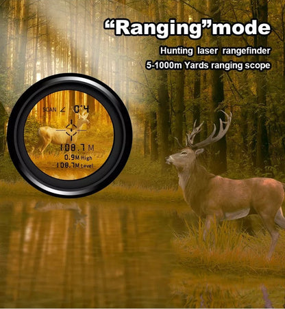Compact Laser Distance Meter 1000m Waterproof Outdoor Ranger