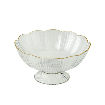 Elegant Glass Fresh Fruit Bowl