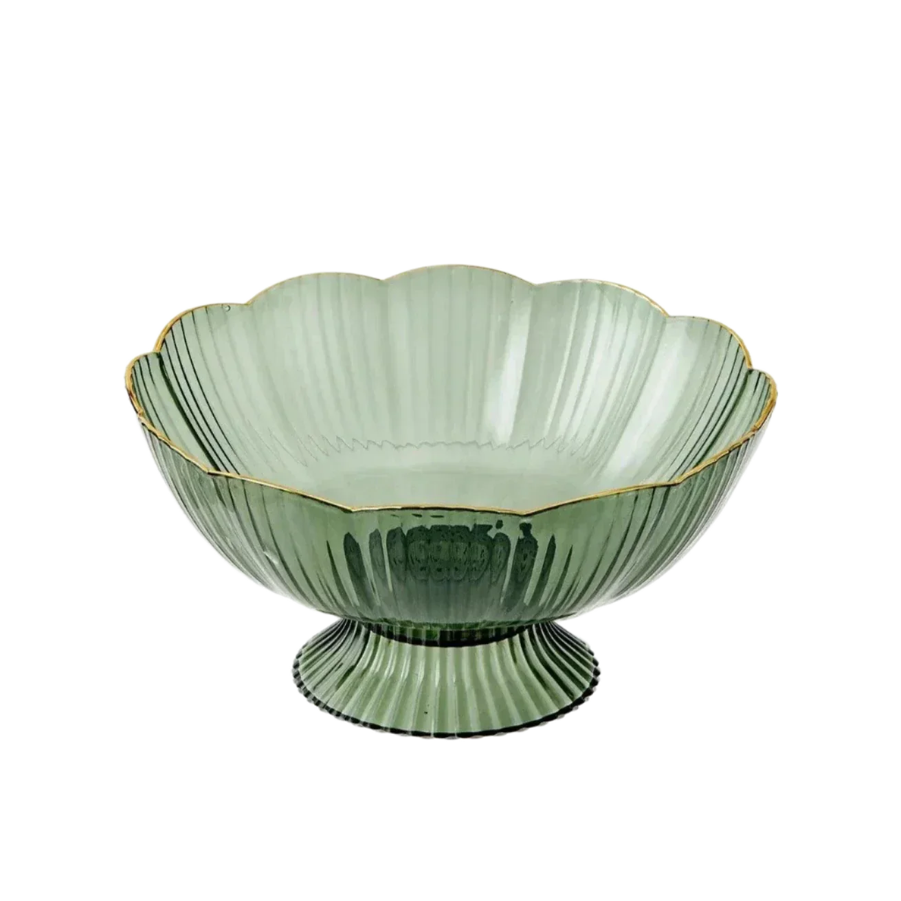 Elegant Glass Fresh Fruit Bowl