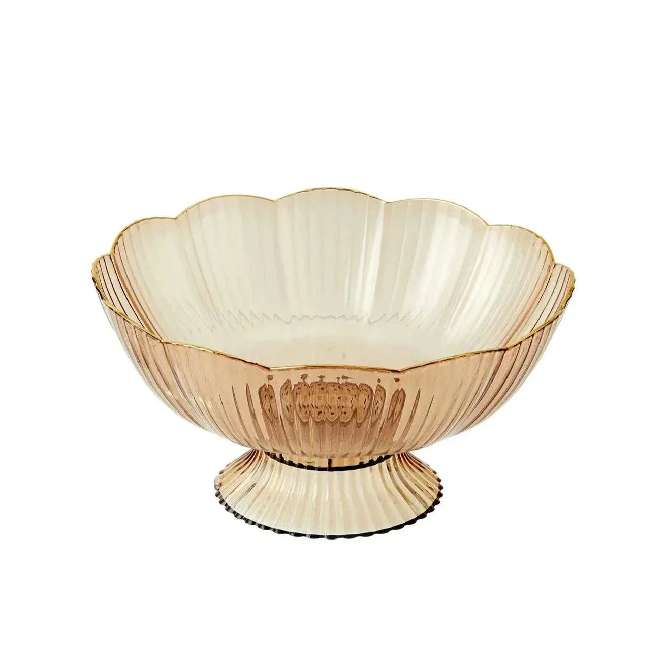 Elegant Glass Fresh Fruit Bowl