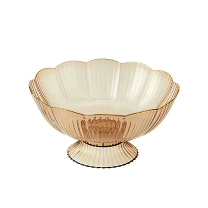 Elegant Glass Fresh Fruit Bowl