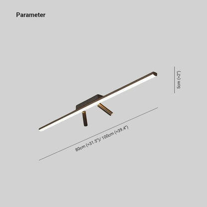 Sleek LED Ceiling Lamp with Adjustable Lighting