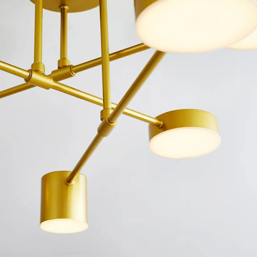 Stylish 6-Light Adjustable Ceiling Fixture