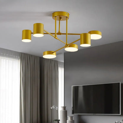 Stylish 6-Light Adjustable Ceiling Fixture