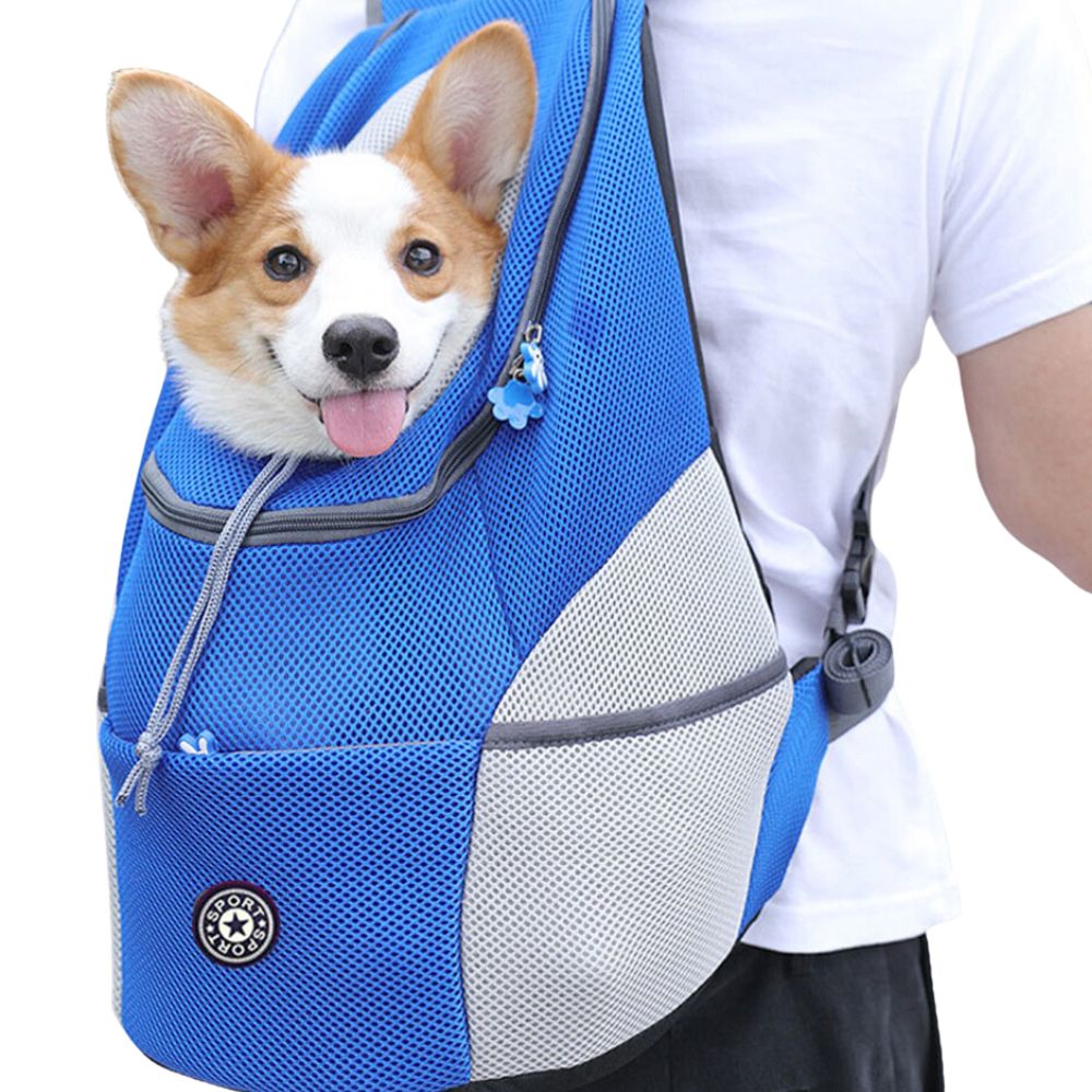 Premium Dog Backpack Carrier with Breathable Mesh and Handy Storage for Outdoor Adventures - Adjustable for Dogs Up to 25 lbs-2