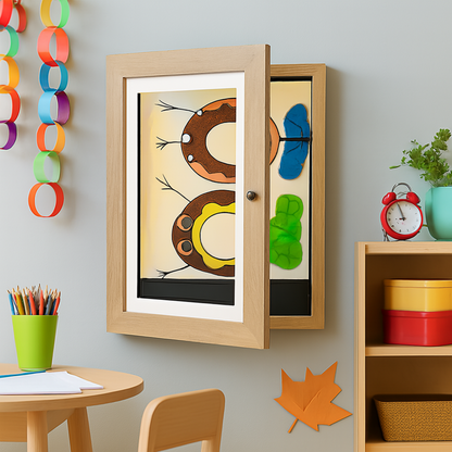 Kid's Artwork Picture Frame Storage Display