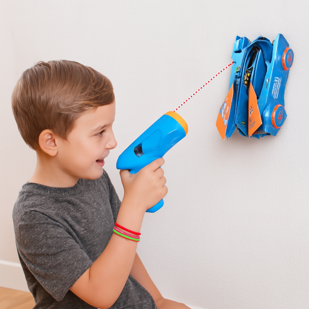Fast RC Wall Crawler Car with LED Lights and Remote