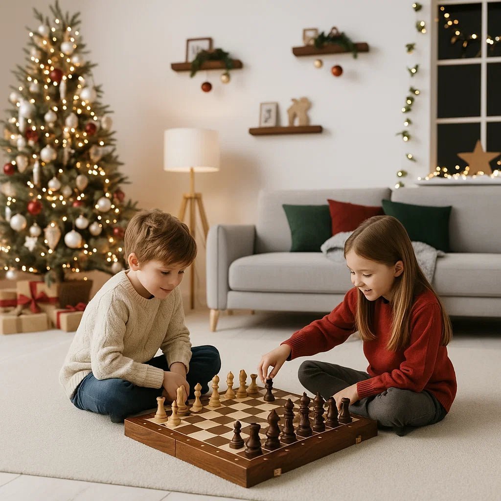 WalnutCraft | Elegant Classic Foldable Wooden Chess Set 1