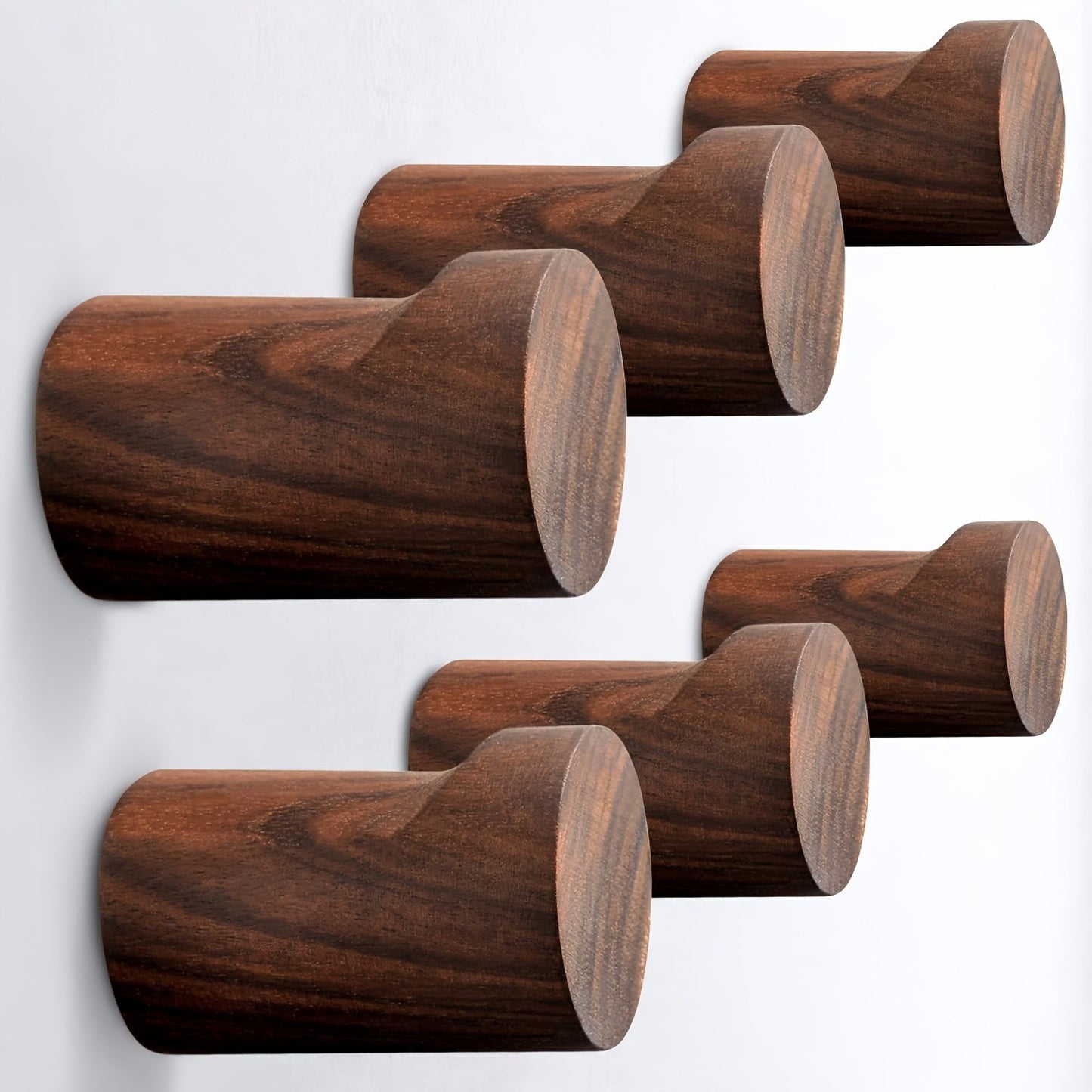 Stylish Small Wooden Wall Hook for Coat and Keys - Fesara