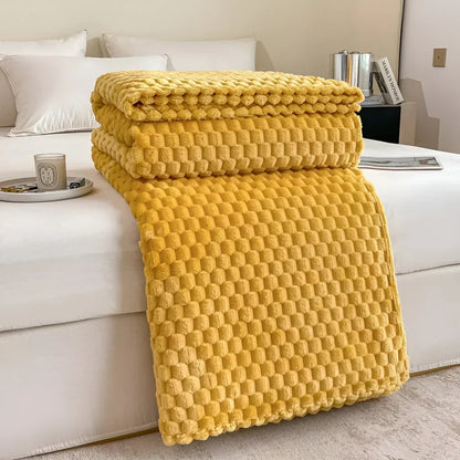 Plush Throw Blanket for Bed and Sofa
