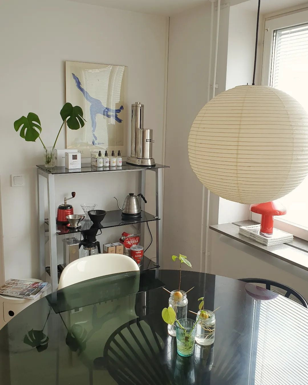 Unique Paper Globe Pendant Lamp 1-Light