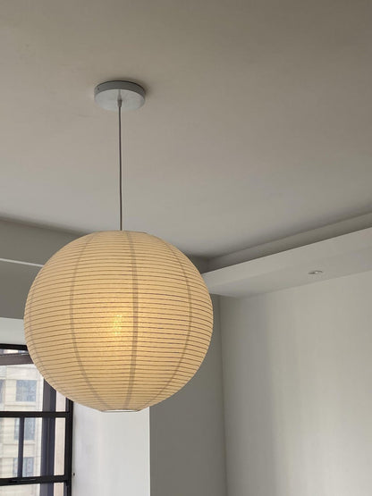 Unique Paper Globe Pendant Lamp 1-Light