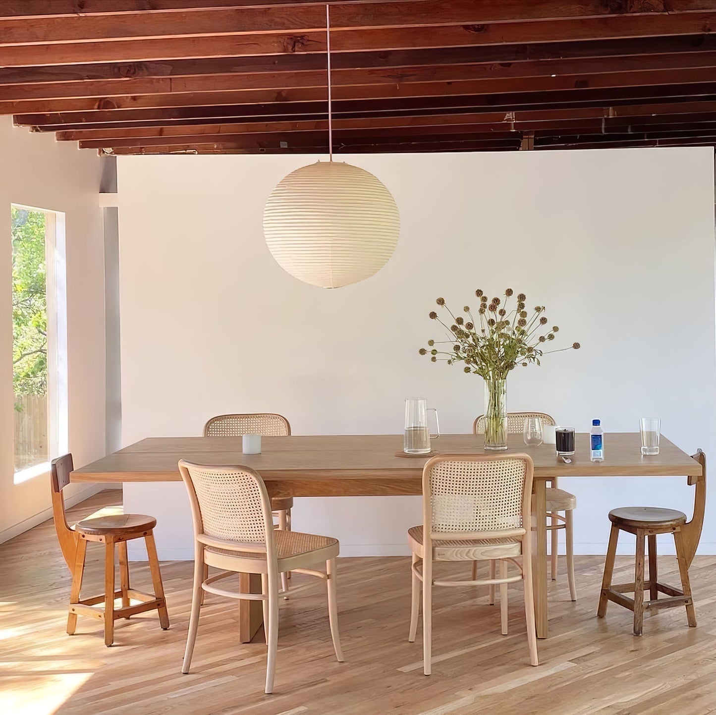 Unique Paper Globe Pendant Lamp 1-Light