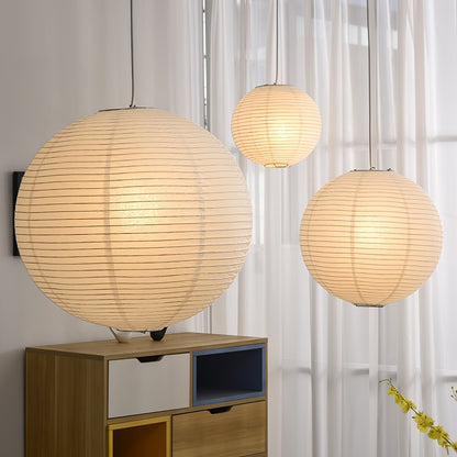 Unique Paper Globe Pendant Lamp 1-Light