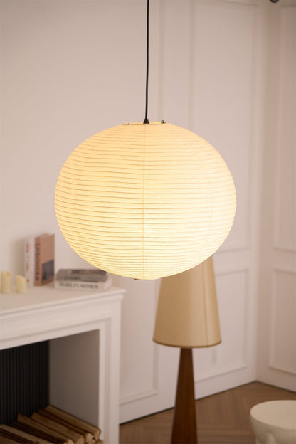 Unique Paper Globe Pendant Lamp 1-Light