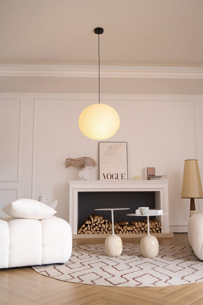 Unique Paper Globe Pendant Lamp 1-Light