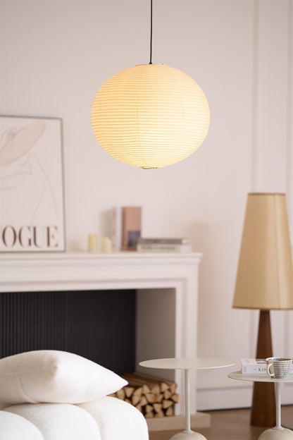 Unique Paper Globe Pendant Lamp 1-Light
