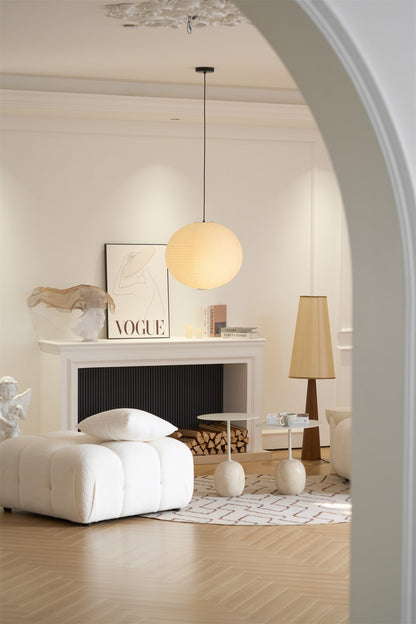Unique Paper Globe Pendant Lamp 1-Light