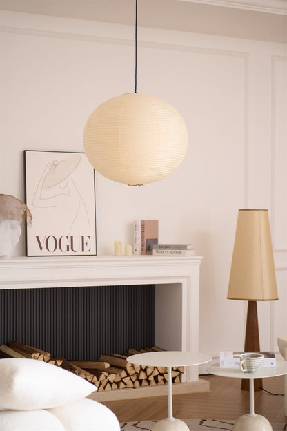 Unique Paper Globe Pendant Lamp 1-Light