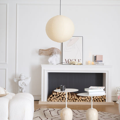 Unique Paper Globe Pendant Lamp 1-Light