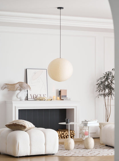 Unique Paper Globe Pendant Lamp 1-Light