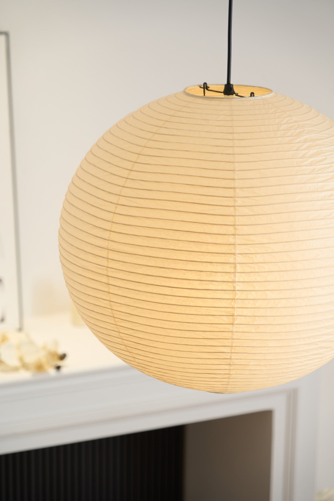Unique Paper Globe Pendant Lamp 1-Light