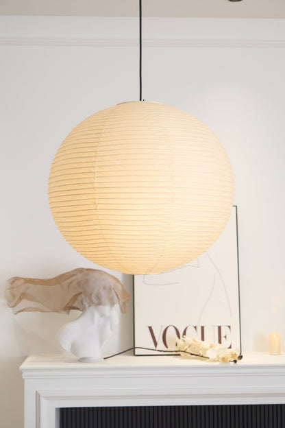 Unique Paper Globe Pendant Lamp 1-Light