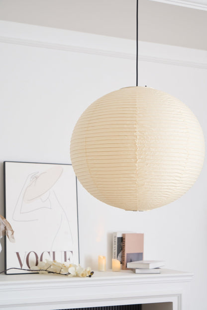 Unique Paper Globe Pendant Lamp 1-Light