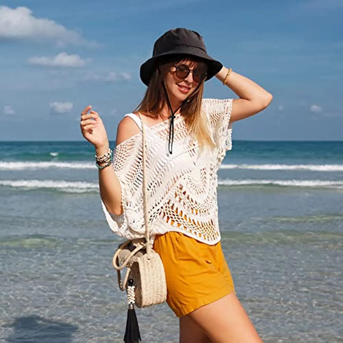 Waterproof Foldable Sun Hat with Wide Brim and SPF 50+