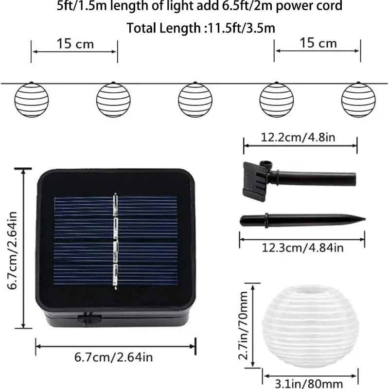 Waterproof Garden Solar LED Fairy Lights