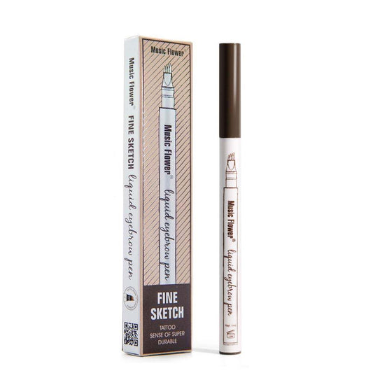 Long Lasting Brow Pencil with 4 Tip Waterproof Applicator - Fesara